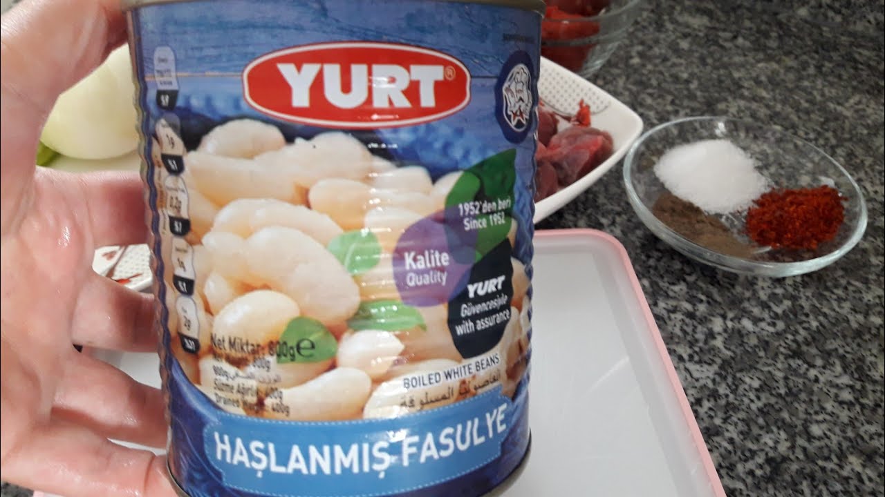 Konserve Fasulyeden Fasulye Yemeği Yapımı-#Etli#Kuru#Fasulye# Tarifi#semihanınnefisyemektarifleri#