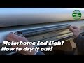 How to service and dry a motorhome or campervan outside led light
