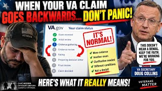 Information VA Changed Status of Your Claim VA Disability Compensation Claim Moving Backwards Don't Panic  Guide
