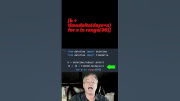 Create a range of Python dates #python #shorts