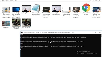 Junk file organizer with python (from command line)