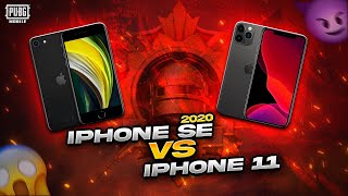 iPhone SE (2020) vs iPhone 11 Pro 🔥 Pubg Test on iPhone SE (2020) Handcam😍 | PUBG Mobile