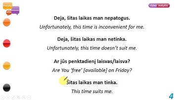 Lithuanian Basics Lesson 11. Phone conversations - Everyday Sentences in Lithuanian