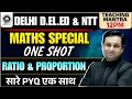 Delhi D.El.Ed &amp; NTT Entrance Exam 2026 | Maths - Ratio &amp; Proportion | Maths Practice Classes