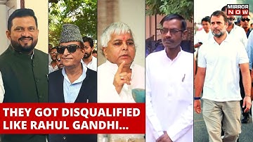 Rahul Gandhi Defamation Case: MPs Disqualified Over The Years | Congress | Latest News |English News