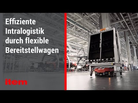 Moderne Intralogistik mit item: Fahrerlose Transportsysteme bei Audi