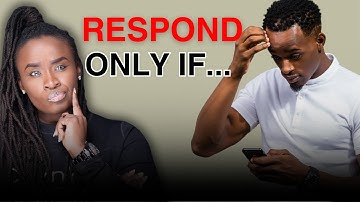 Break your  "no contact"  ONLY if this happens