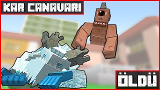 TEPEGÖZ KAR CANAVARINI YEDİ! 😱 - Minecraft