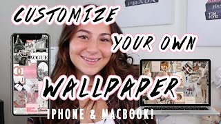 HOW TO MAKE A CUSTOM WALLPAPER/LOCK SCREEN COLLAGE! | Iphone and Mac Customization screenshot 3