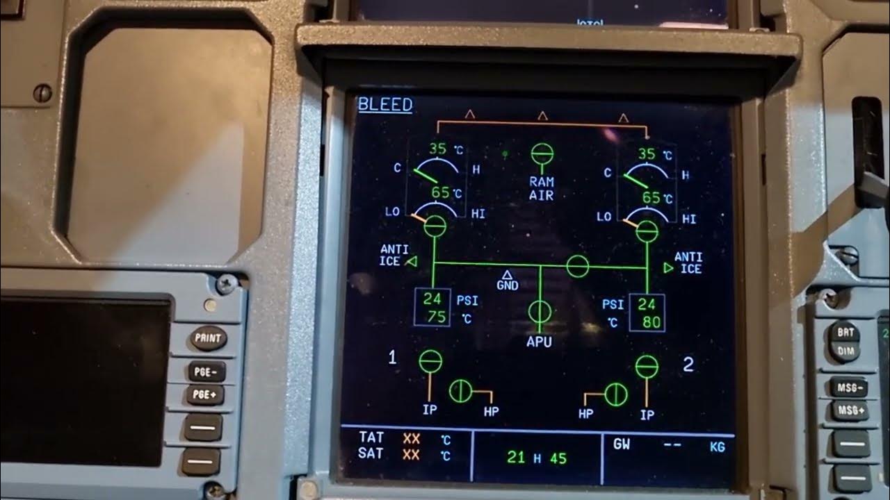 Airbus320 Wing AntiIce system work displayed on SD YouTube