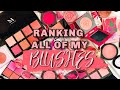 RANKING ALL OF MY BLUSHES // affordable edition