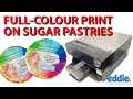 PRINT on Sugar Pastries 😱  with Eddie the edible ink printer