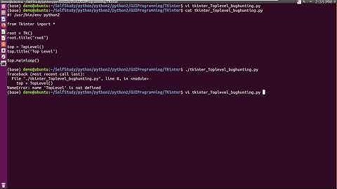 python2 gui tkinter Toplevel bug hunting, NameError name 