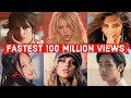 Global fastest songs to reach 100 million views on youtube of all time top 50