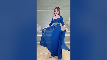 DỰ TIỆC NGỒI SUI KHÔNG LO CHẬT BỤNG, GÒ BÓ VÌ ĐÃ CÓ ÁO DÀI DẠ HỘI THANH LỊCH #thoitrangtrungnien