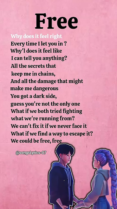 k-pop demon hunter - Free (lyrics) #kpop #demon #hunter #free #song #lyrics #shorts