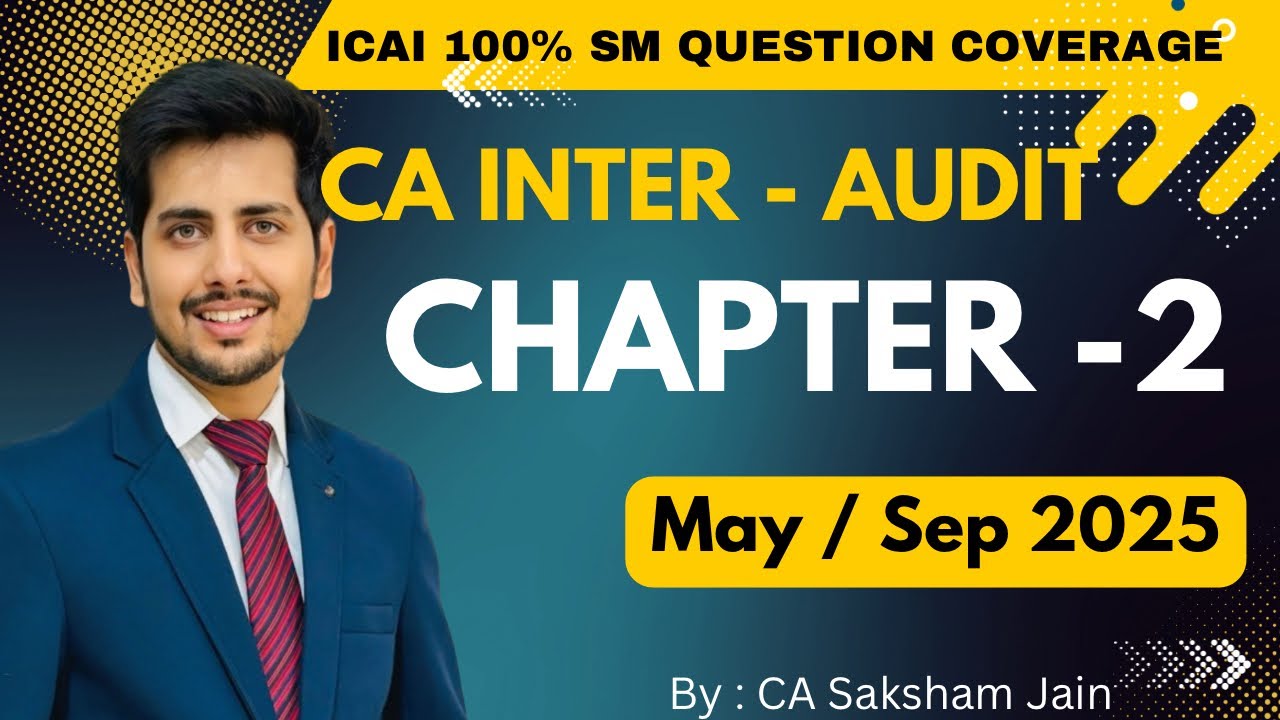 CA INTER | AUDIT| CHAPTER-2| ICAI Questions Simplified 🔥🔥 - YouTube