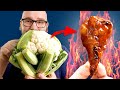 Making Realistic HOT WINGS by UPGRADING CAULIFLOWER WINGS!