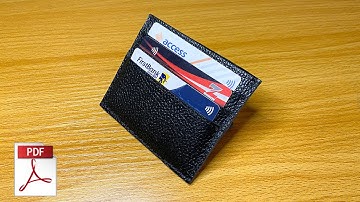 Making a Leather Card Holder | FREE PDF PATTERN [Eris Atelier- Giveaway video]