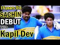 Sachin tendulkar debut  the 1st match