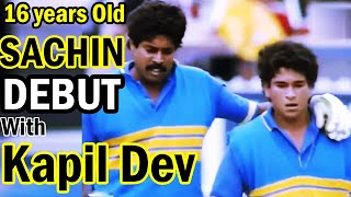 Sachin Tendulkar debut | the 1st match