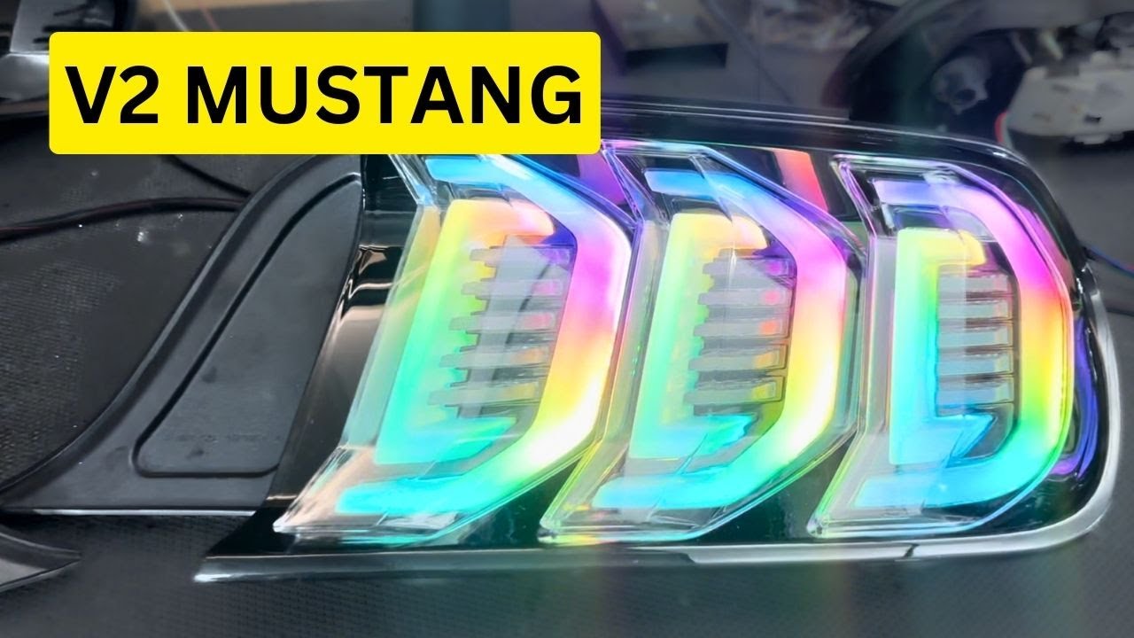 Building V2 euro MUSTANG color shifting tail lights YouTube