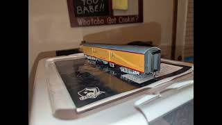 Modifying a Walthers Rivarossi car to a Lynn Nystrom.