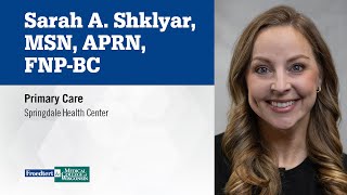 Sarah A. Shklyar, nurse practitioner, primary care