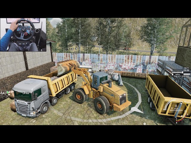 truck logistics simulator logitech g29 gameplay