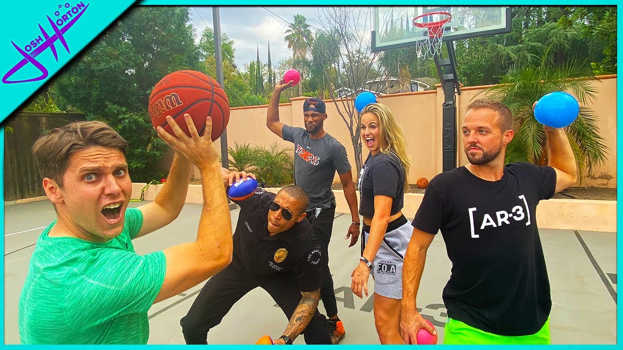 DODGEBALL BASKETBALL CHALLENGE! Ft Chris Staples, Jenna Bandy YouTube