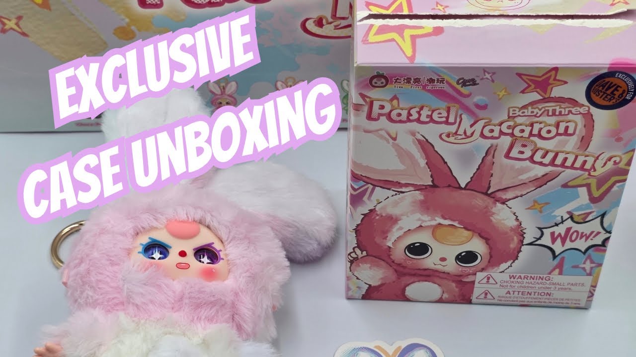 Unboxing Baby Three Pastel Macaron Bunny- Case exclusive