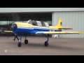 Yakolev YAK 52 - Stunning sound! Very close start up and taxi out at Mengen-Hohentengen