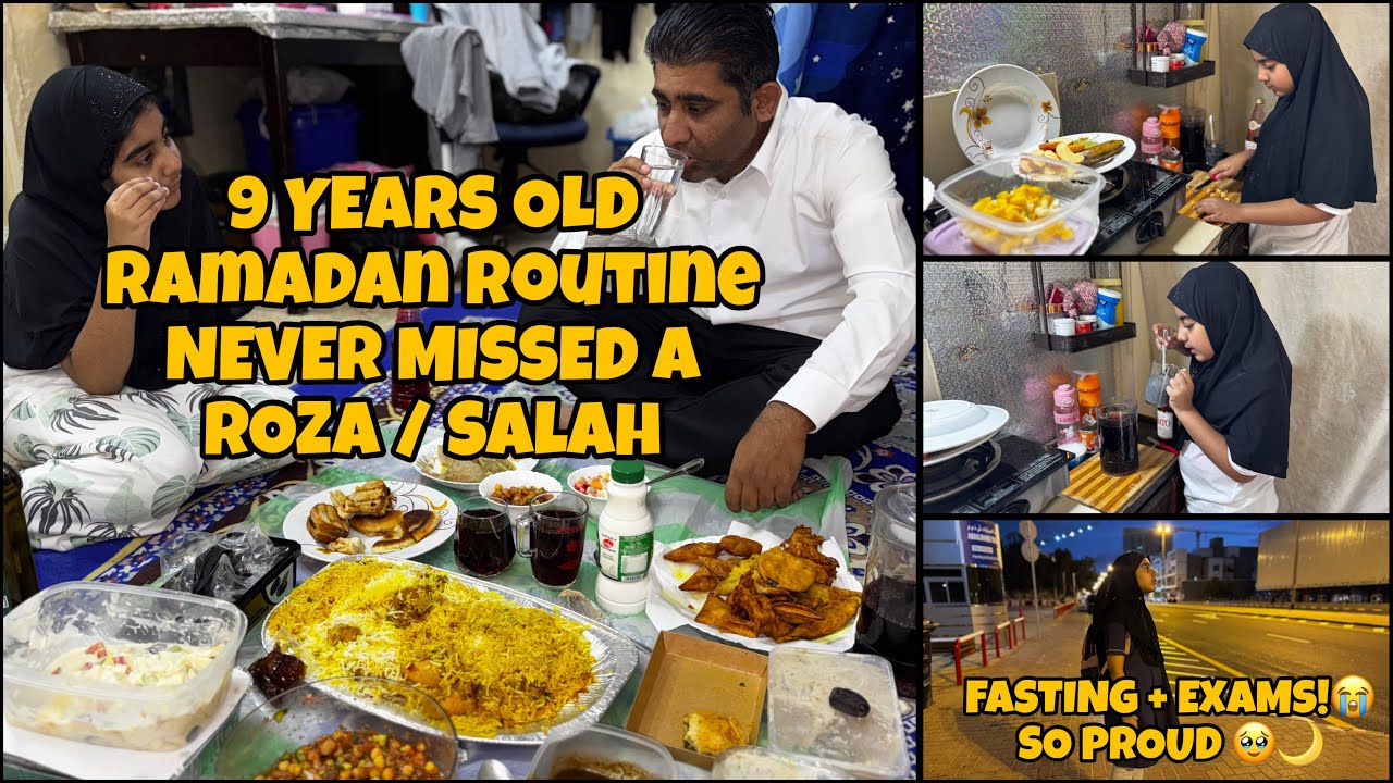 She’s Only 9 But Never Missed a Roza or Salah! Fasting + School + Exams 🥹🌙Ramadan Routine 