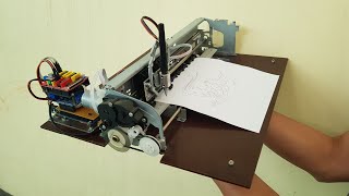 3 AXIS CNC PLOTTER FROM DC MOTORS AND OPTICAL ENCODERS - TESTING 1