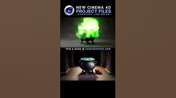 Halloween Cauldron in Cinema 4D 🎃 C4D Project Files