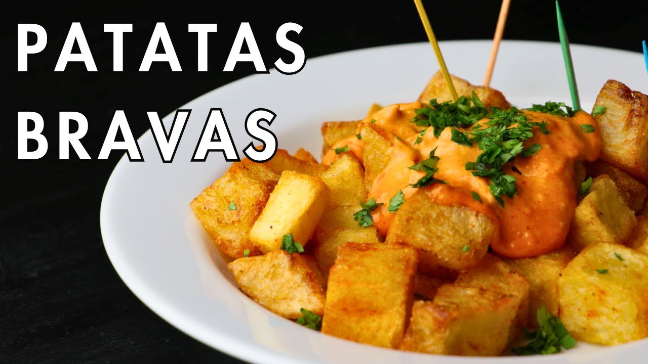 Crispy Patatas Bravas Recipe Spicy Garlic Aioli YouTube