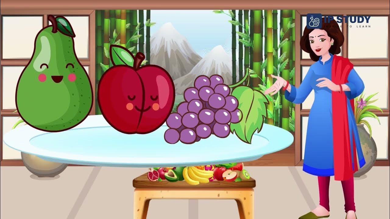 Learn Fruits Names with Juicy Fruits A LKG Rhyme with Music and