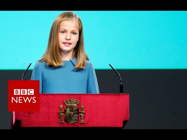 King Felipe VI of Spain, Queen Letizia of Spain, Princess Sofia and  Princess Leonor at the Congress during the Kings first speech to make his  proclamation as King of Spain to the