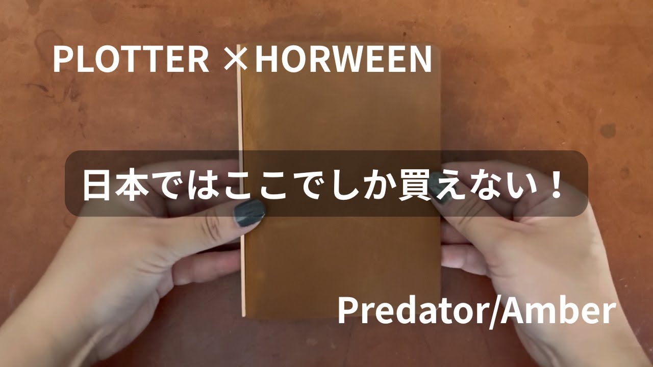 【PLOTTER TOKYO購入品】日米融合の店舗限定プルアップレザーバインダー爆誕！！｜HORWEENコラボPredator（プレデター）・琥珀の開封