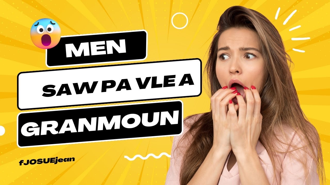 Men sa w pa renmen an Sispann Fè sa, Granmoun nan Pral nan kouri aprè ...