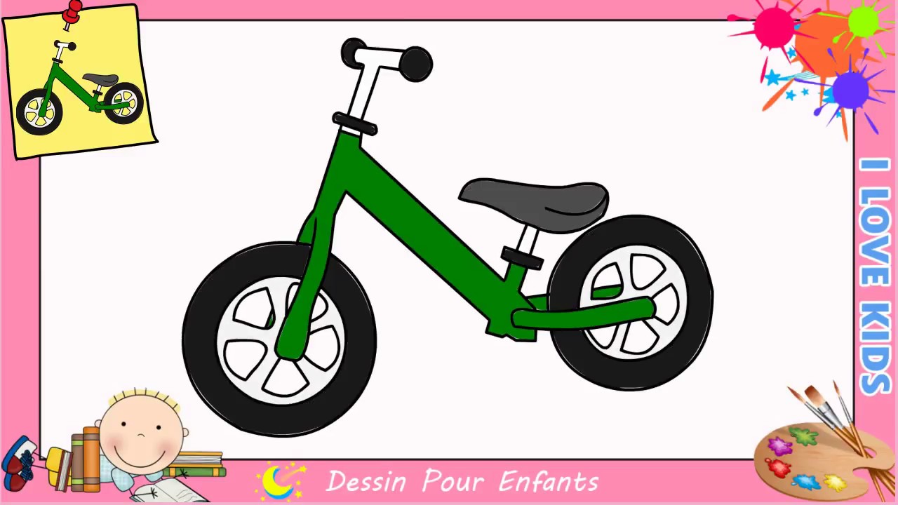 Dessin vélo FACILE (mettre à jour) - Comment dessiner un vélo