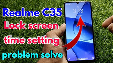 realme c35 lock screen time setting, realme c35 me lock screen se time kaise hataye