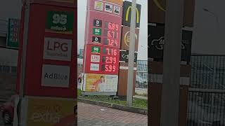 Цены на бензин в Польше 2024 #варшава
