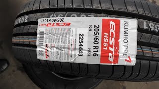 Летние шины Kumho Ecsta HS 51 Solus размер 205/60 R16/летняя резина кумхо экста