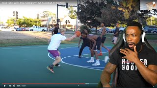 TJASS DISRESPECTED HIM! Trash Talker Won't Stop Talking S***! 5v5 Basketball At The Park!