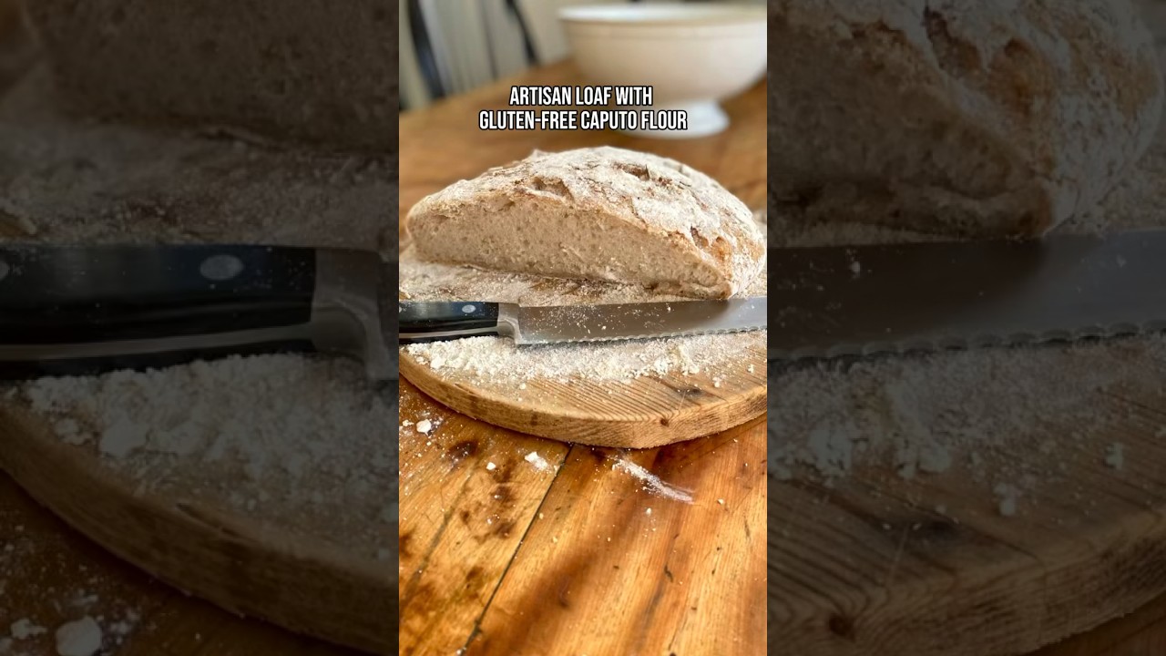 Should you make this bread with gluten-free Caputo Flour? #shorts #bread #glutenfree #food