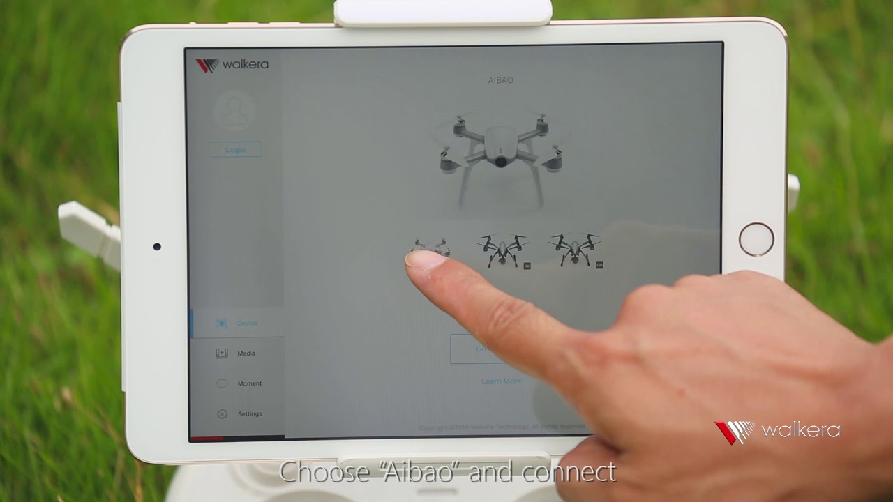 Walkera AIBAO Operation Video-Connect and enter to Walkera Drone