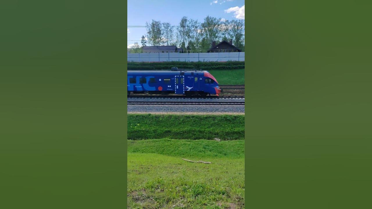 Электропоезд ЭП2Д-0084 "Рекс-экспресс" сообщением Москва (Киевский ...