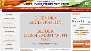 E-TENDER REGISTRATION! BIDDER ENROLLMENT WITH DIGITAL SIGNATURE