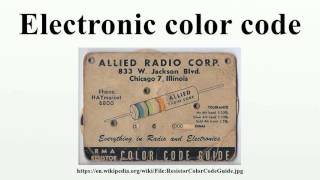 Electronic color code